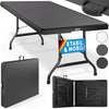 table pliable antracite plastique 180cm
