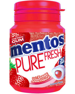 MENTOS GUM PURE FRESH STRAWBERRY BOTTLE 30P