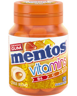 MENTOS GUM VITAMINS CITRUS BLEND 30P