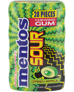 MENTOS SOUR GUM GREEN APPLE 28P