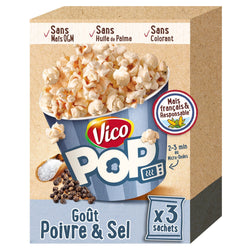 (02/05) Pop corn Vico Micro-ondable poivre&sel 240g