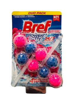 Bref Wc bloc - 2x50gr - power activ fleurs roses