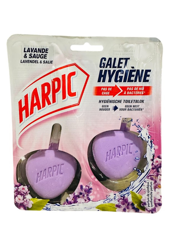 Harpic Wc galet - 2x40gr - lavande & sauge