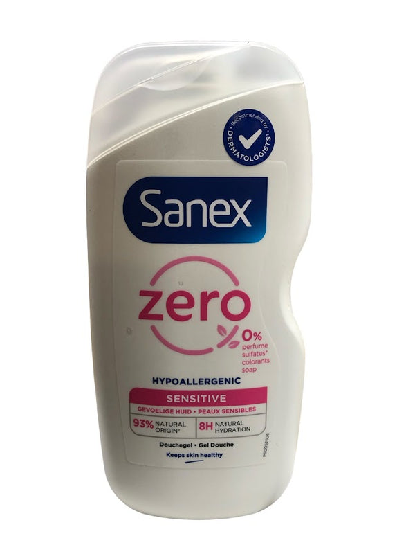 Sanex Gel douche - 400ml - zero - hypoallergenic sensitive