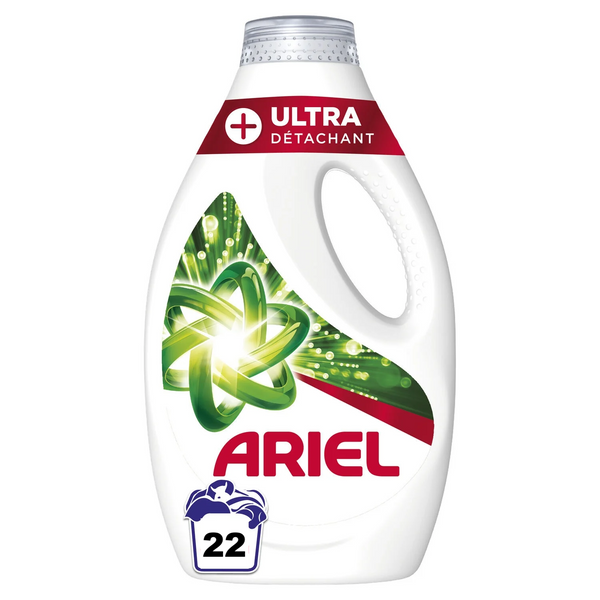 Lessive liquide Ariel Ultra détachant 22 lavages