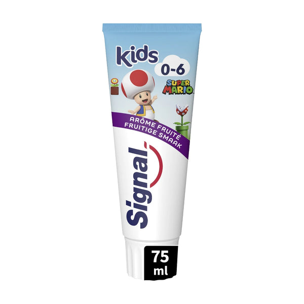 Signal Dentifrice - 75ml - kids super mario- goût fruité 0 -06 jaar