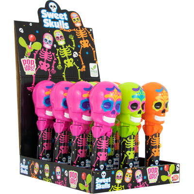 SWEET SKULLS POP UPS LOLLIPOP 10GR