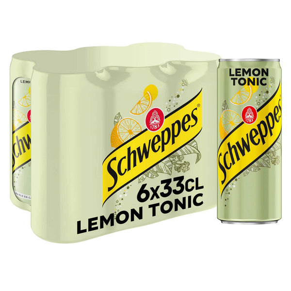 SCHWEPPES Lemon tonic 33cl x 6