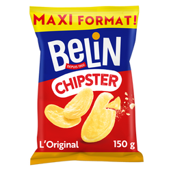 Biscuits apéritifs soufflés et salés Chipster BELIN - Paquet de 150g