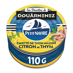 Émietté de Thon Le Mariné Citron & Thym PETIT NAVIRE - 110g