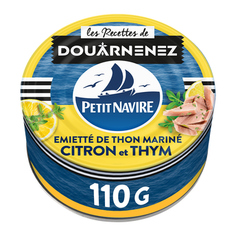 Émietté de Thon Le Mariné Citron & Thym PETIT NAVIRE - 110g