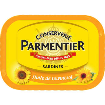 Sardines huile de tournesol PARMENTIER - 135g