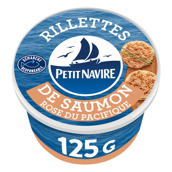 Rillettes de saumon PETIT NAVIRE boîte 1/6 125g