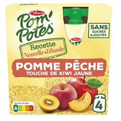 Dessert fruitier Gourdes Recettes Nouvelle Zélande POM'POTES, 4x90g