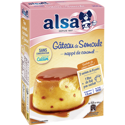 Préparation pour gâteau de semoule ALSA, 2 doses, 414g