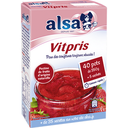 Gélifiant pour confitures VITPRIS ALSA, 5 doses, 188g