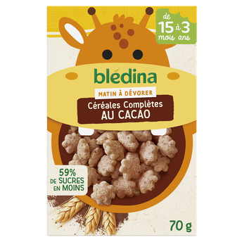 Céréales bébé complètes au cacao dès 15 mois BLEDINA 70g