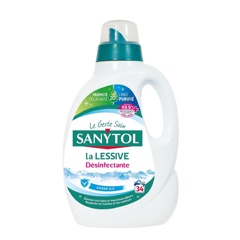 Lessive désinfectante grand air SANYTOL - 1,70l - 34 lavages