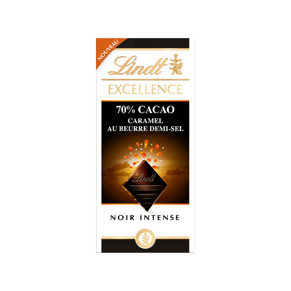 Tablette EXCELLENCE Noir 70% Cacao Caramel Beurre Demi-Sel 100g