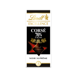 Tablette EXCELLENCE Noir 70% Corsé 100g