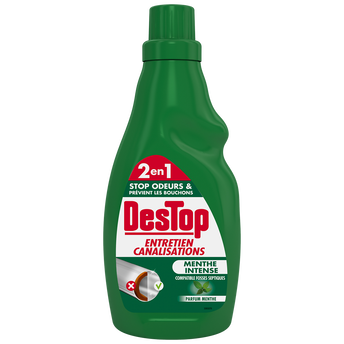 Entretien organique pour canalisations DESTOP, flacon de 750ml
