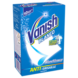 Blanchisseur anti grissaille VANISH Blanco, 10 sachets, 400g