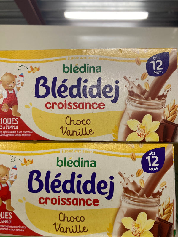 Lait céréales blédidej 12mois choco vanille- 4x250ml