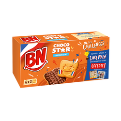 Biscuits sablés nappés de chocolat au lait BN 195g