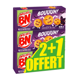 Mini bouuuh chocoLat au lait BN 2+1 offert, 525g