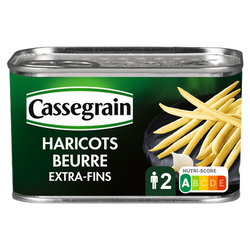 Haricots Beurres Cassegrain Cueillis et rangés main 220g