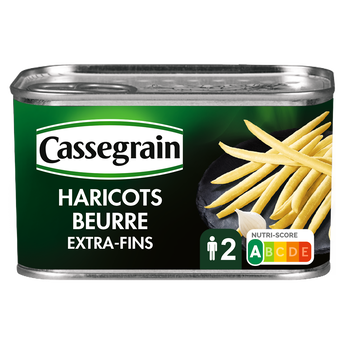 Haricots Beurres Cassegrain Cueillis et rangés main 220g