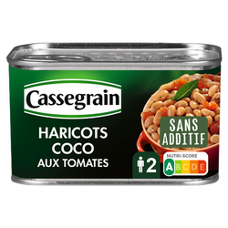 Haricots coco cuisinés aux tomates - Boîte 435g