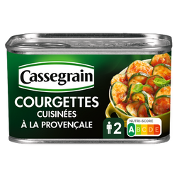 Courgettes cuisinées à la provençale CASSEGRAIN - Boîte 375g