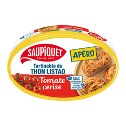 Tartinable de thon listao Tomate cerise SAUPIQUET 115g 1/6