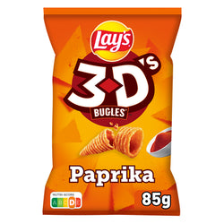 Biscuits apéritifs Saveur Paprika - LAY'S 3D'S BUGLES - 85g