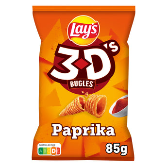 Biscuits apéritifs Saveur Paprika - LAY'S 3D'S BUGLES - 85g