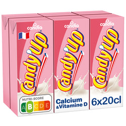 Boisson lactée Fraise CANDIA CANDY'UP - 6 x 20cl