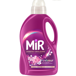 MIR - Lessive liquide - Soin couleurs & noir - Explosion florale - 27lavages - 1.35 l