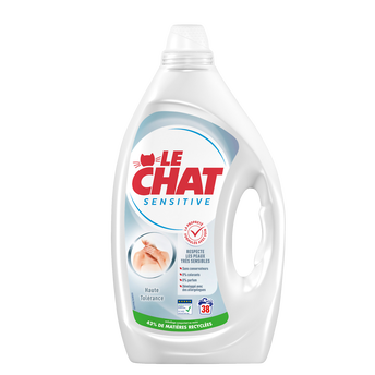 Lessive LE CHAT sensitive 0% haute tolérance 38 lavages 1,71L