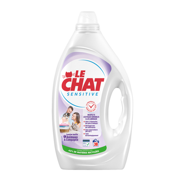 Lessive LE CHAT sensitive animaux et cie 38 lavages 1,71L