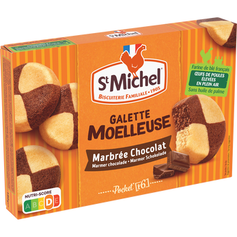 Galette moelleuse marbrée au chocolat ST MICHEL 180g