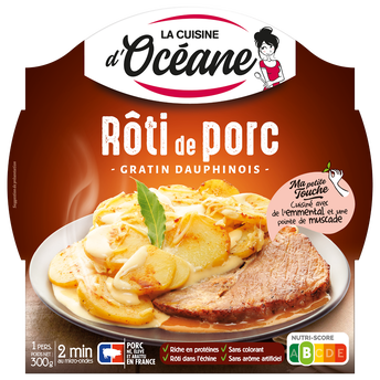 Rôti de porc et gratin dauphinois LA CUISINE D'OCEANE, 300g