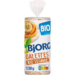 Galettes de riz Sésame BIO BJORG - Paquet de 130g