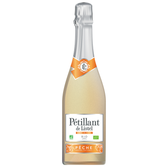 Pétillant de LISTEL sans alcool aromatisé pêche bio - 75cl