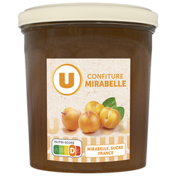 U Confiture mirabelle 370g