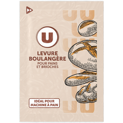 U Levure boulangère 6 sachets de 5g dans un paquet de 30