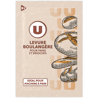 U Levure boulangère 6 sachets de 5g dans un paquet de 30