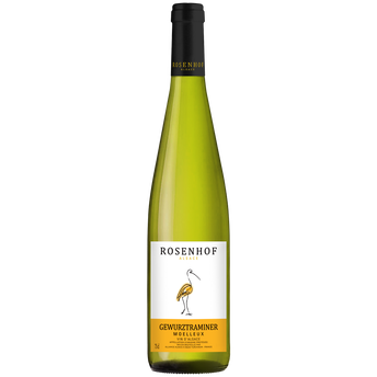 U Vin blanc moelleux AOP Alsace Gewurztraminer ROSENHOF 75cl