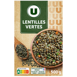 U Lentille verte, étui de 500g