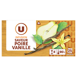 U Infusion saveur poire vanille U x25 37,5g